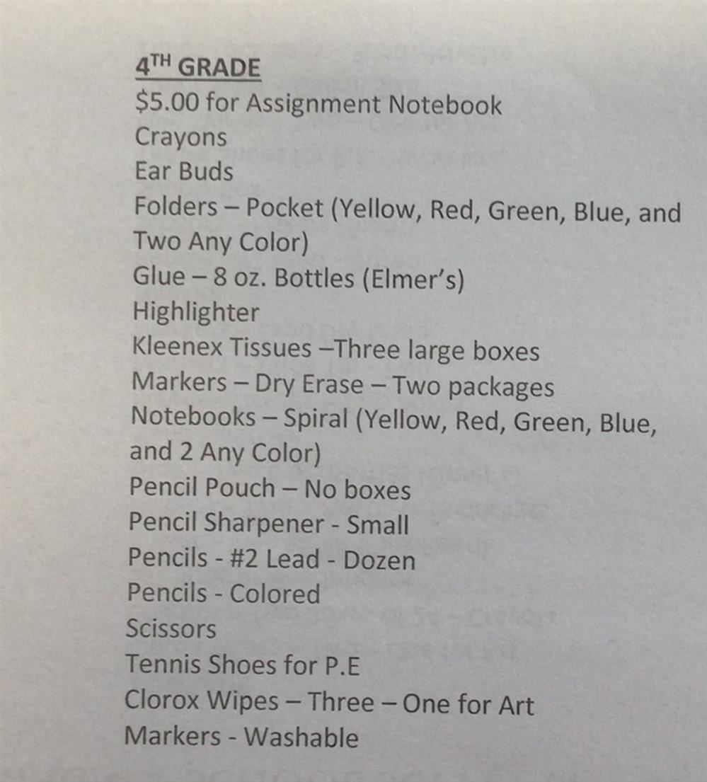 School Supplies 
